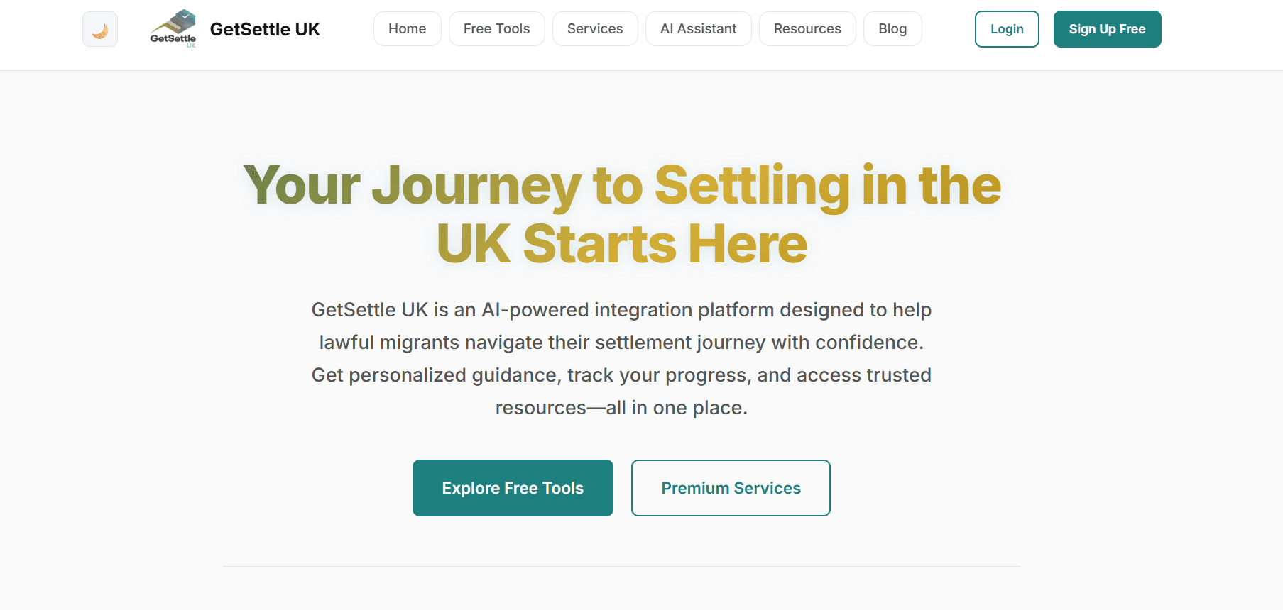 GetSettle — Startup Web App